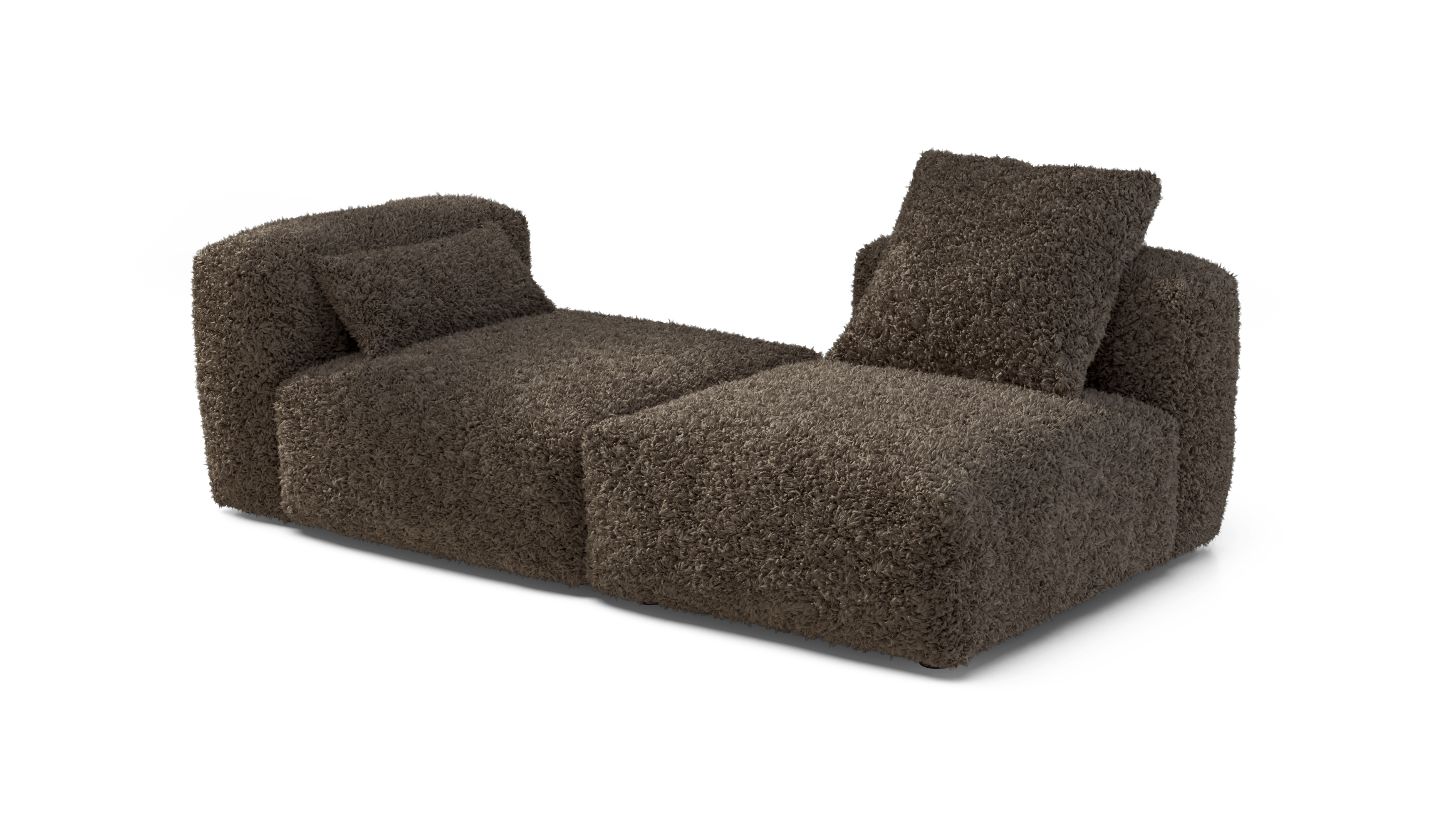 vetsak Sofa Set 01 Medium divano modulare Doodle Cacao 3 posti