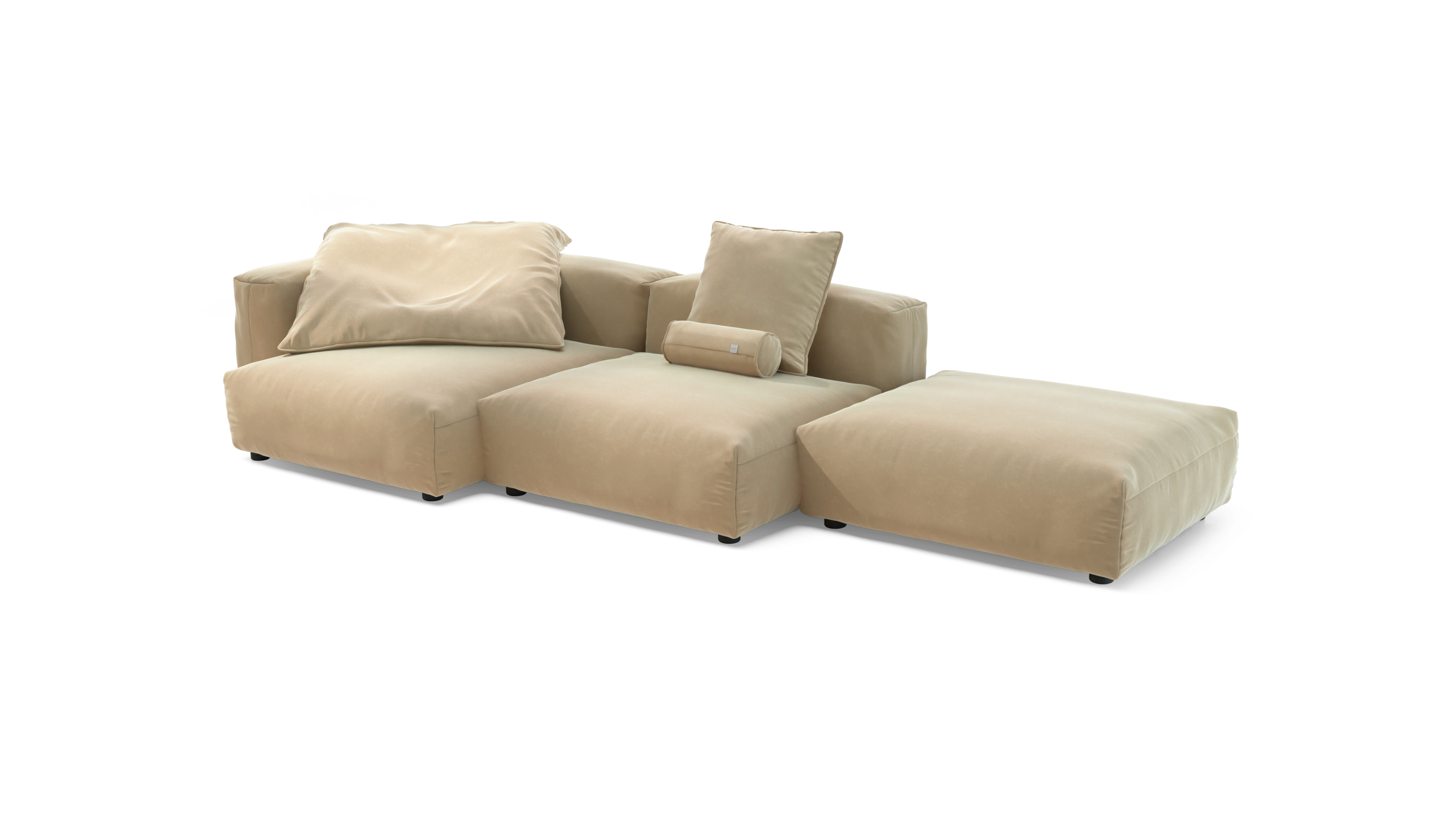 vetsak Sofa Set 04 divano modulare 5 posti Suave crema