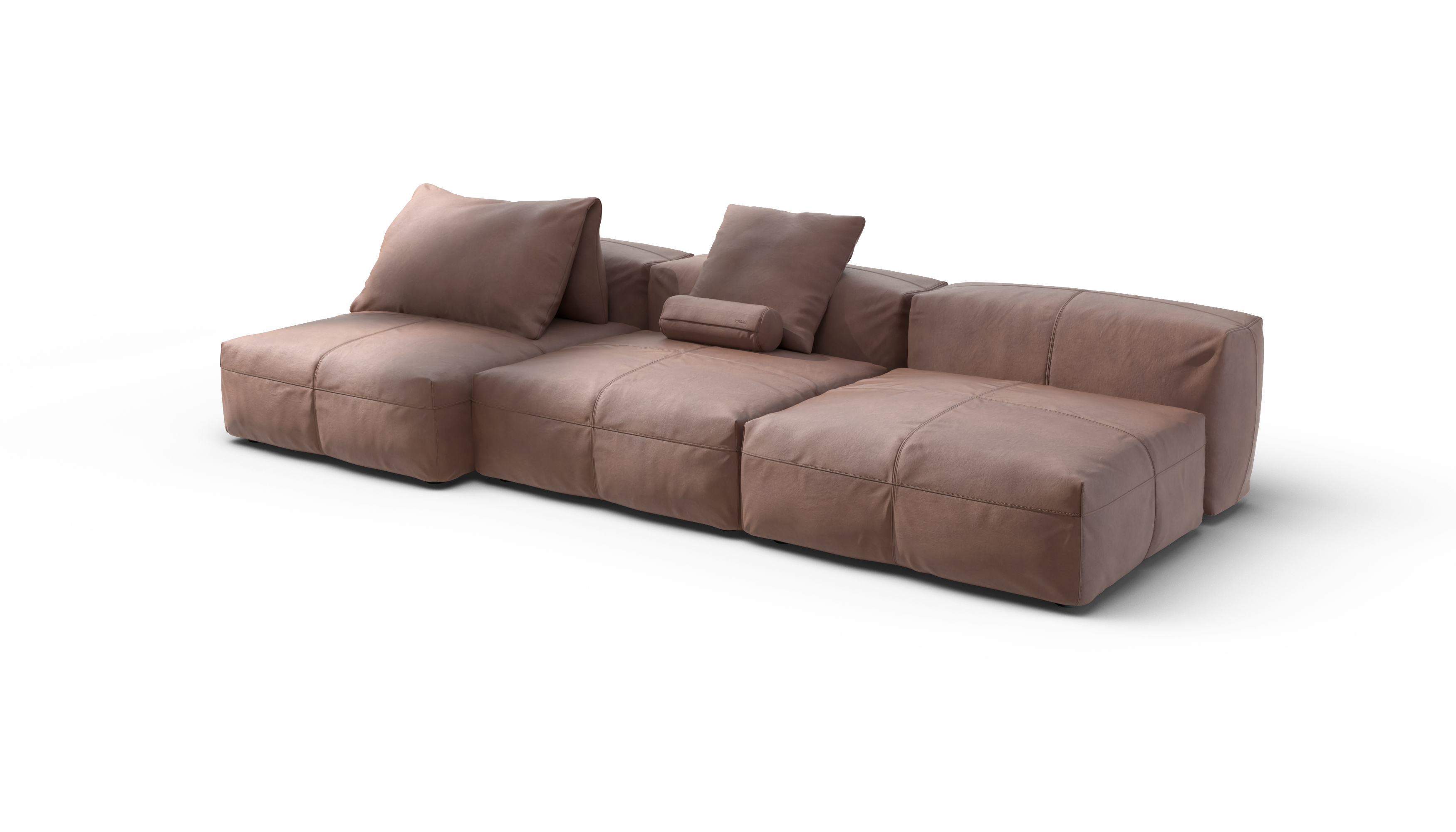 vetsak Sofa Set 04 divano pelle stone 315x136
