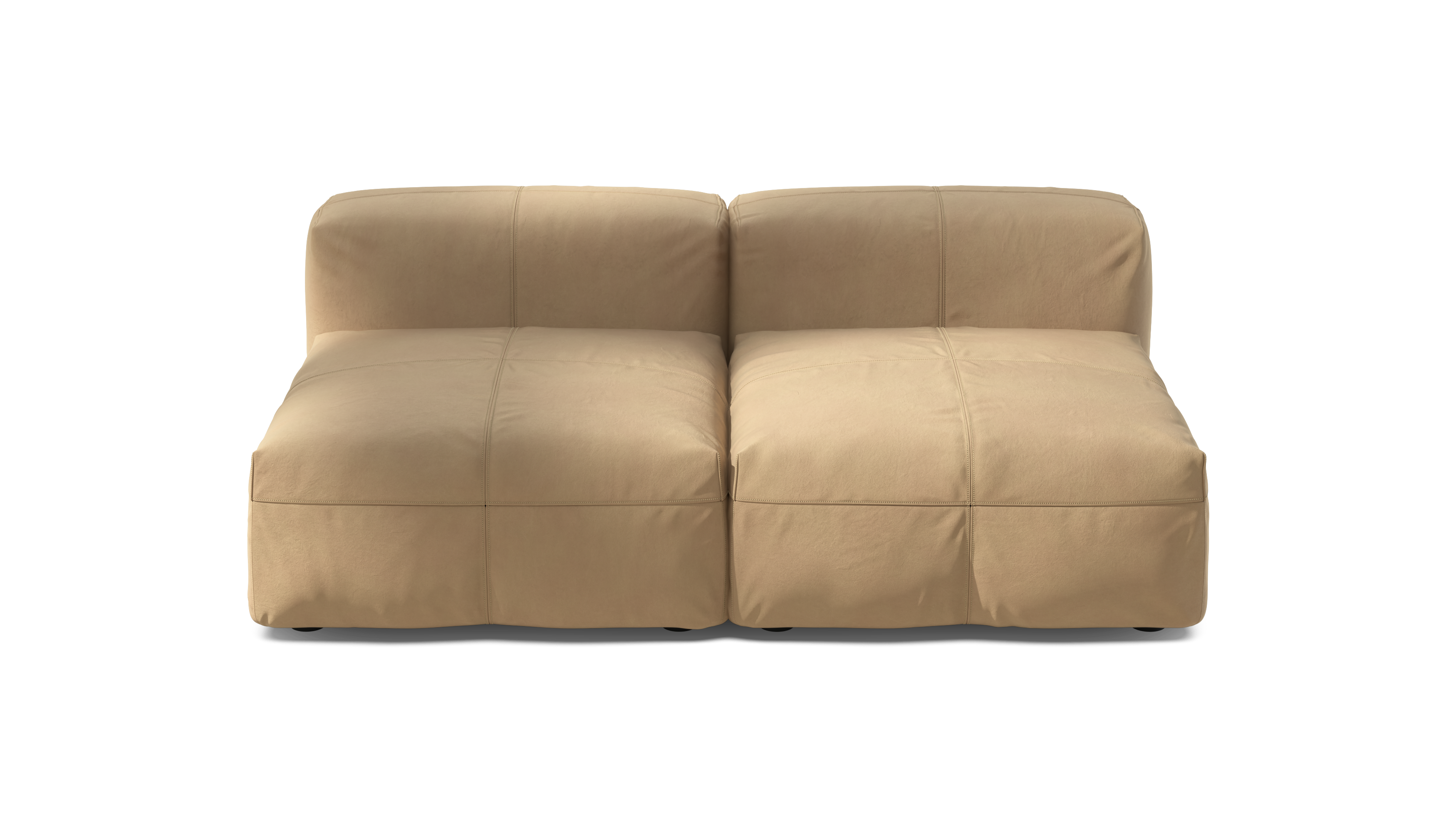 Vetsak Sofa Set 01 Medium divano beige pelle modulare