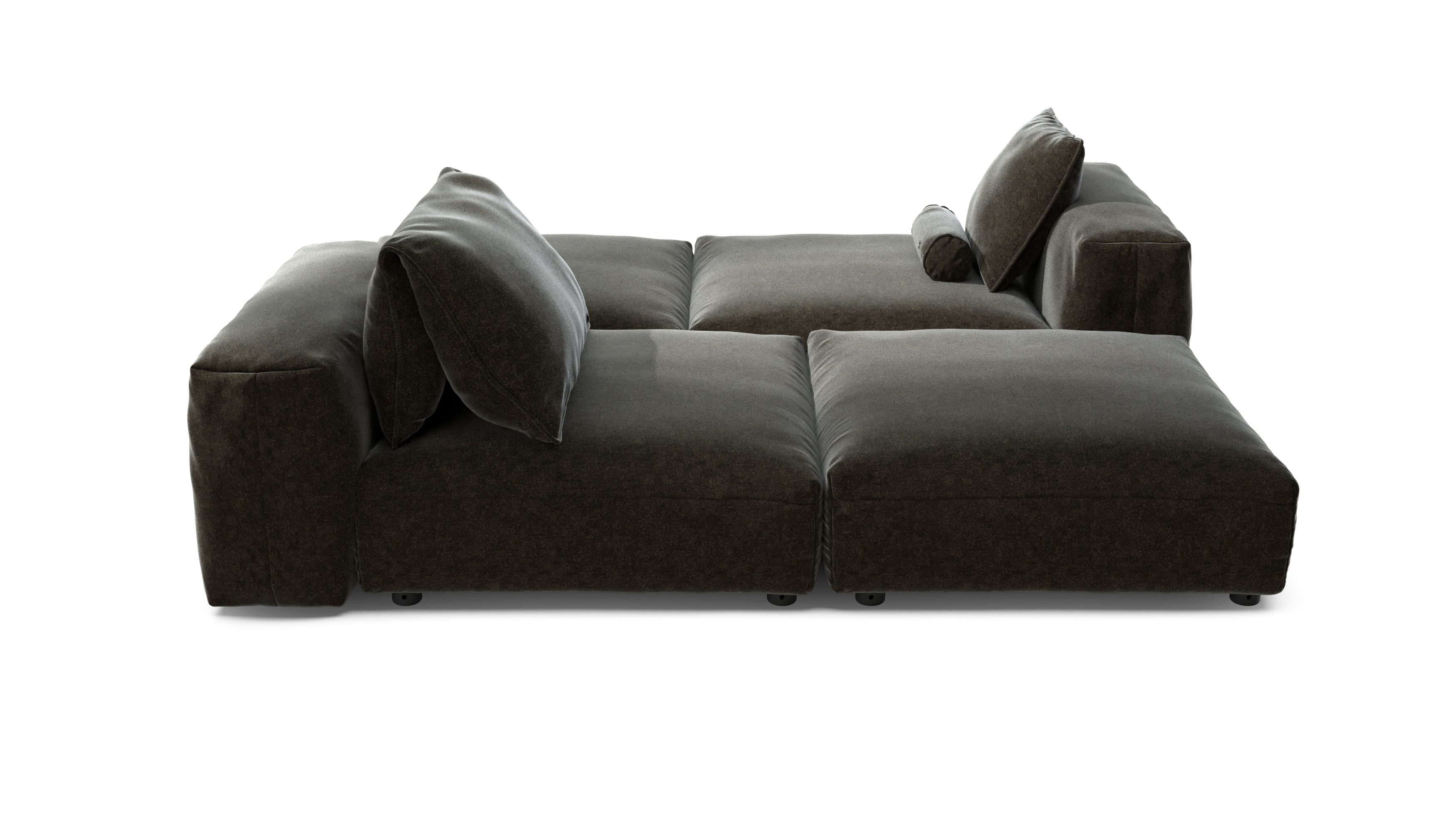 vetsak Sofa Set 08 Daybed divano modulare Suave Antracite 6 posti