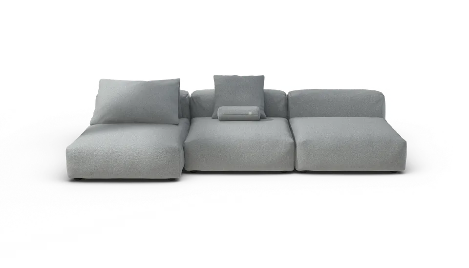 vetsak Sofa Set 04 Ridge divano da esterno limestone