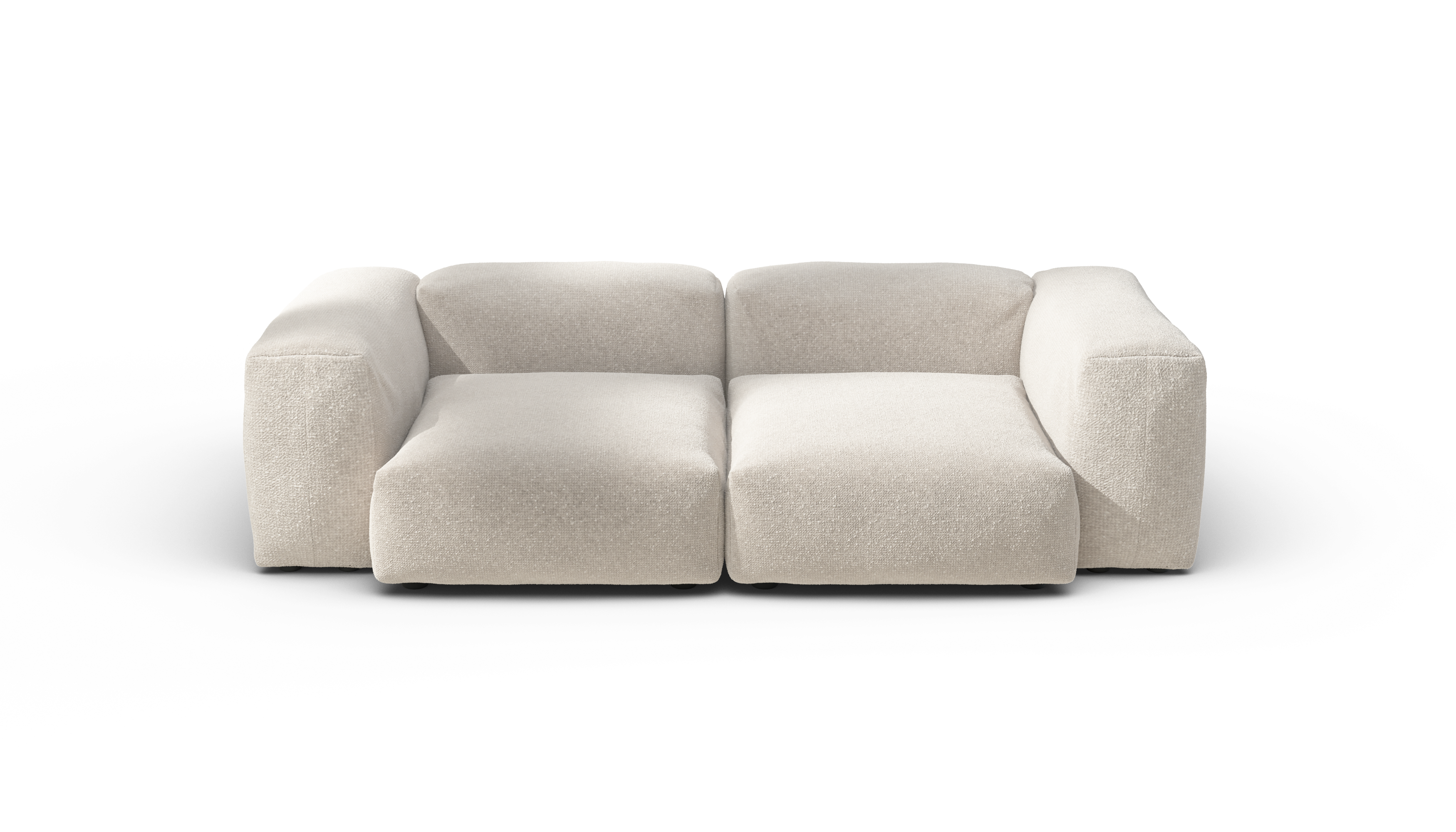 Vetsak Sofa Set 02 Medium divano crema tessuto nub