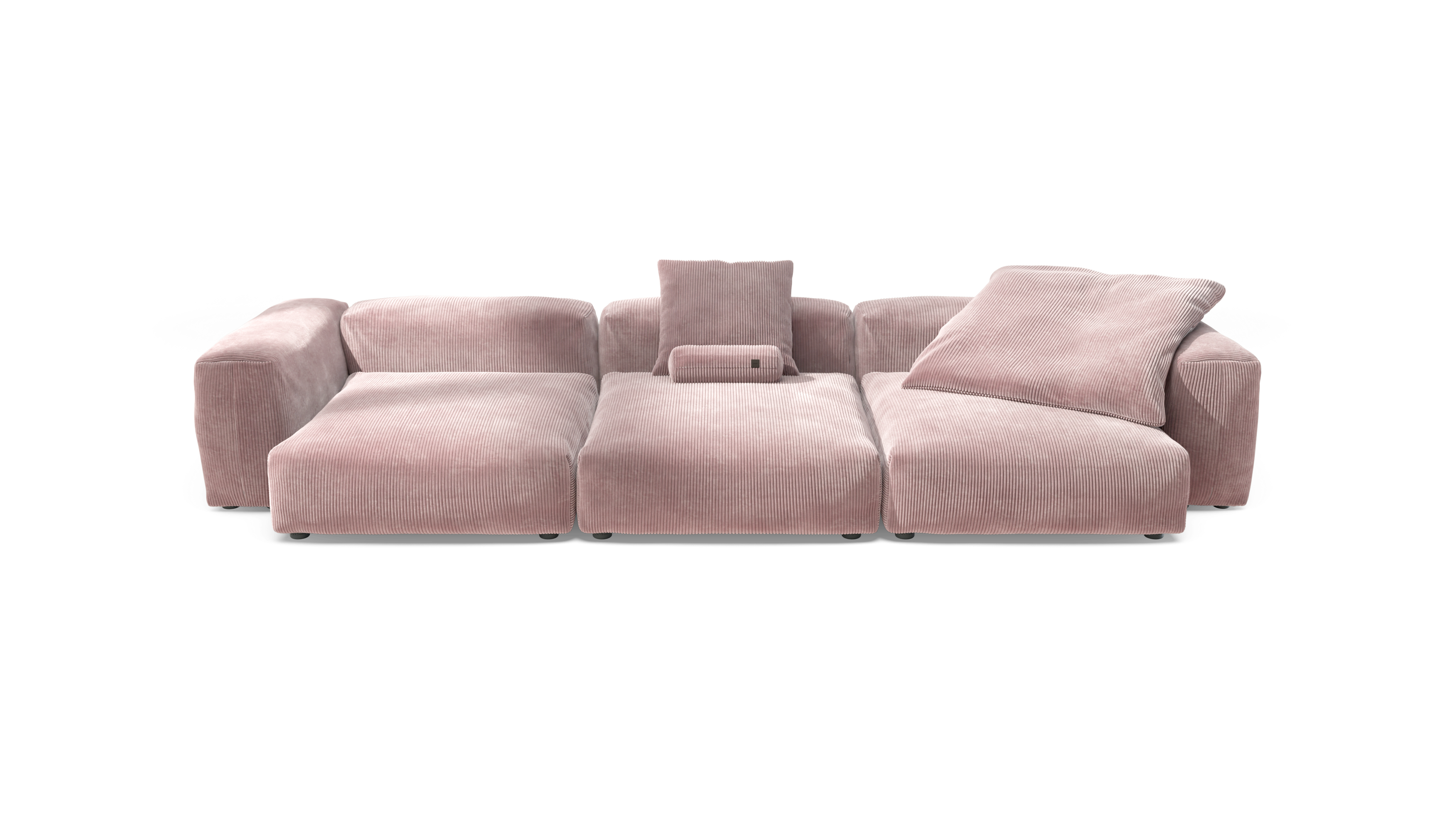 vetsak Sofa Set 05 divano 5 posti velluto blossom 377x136