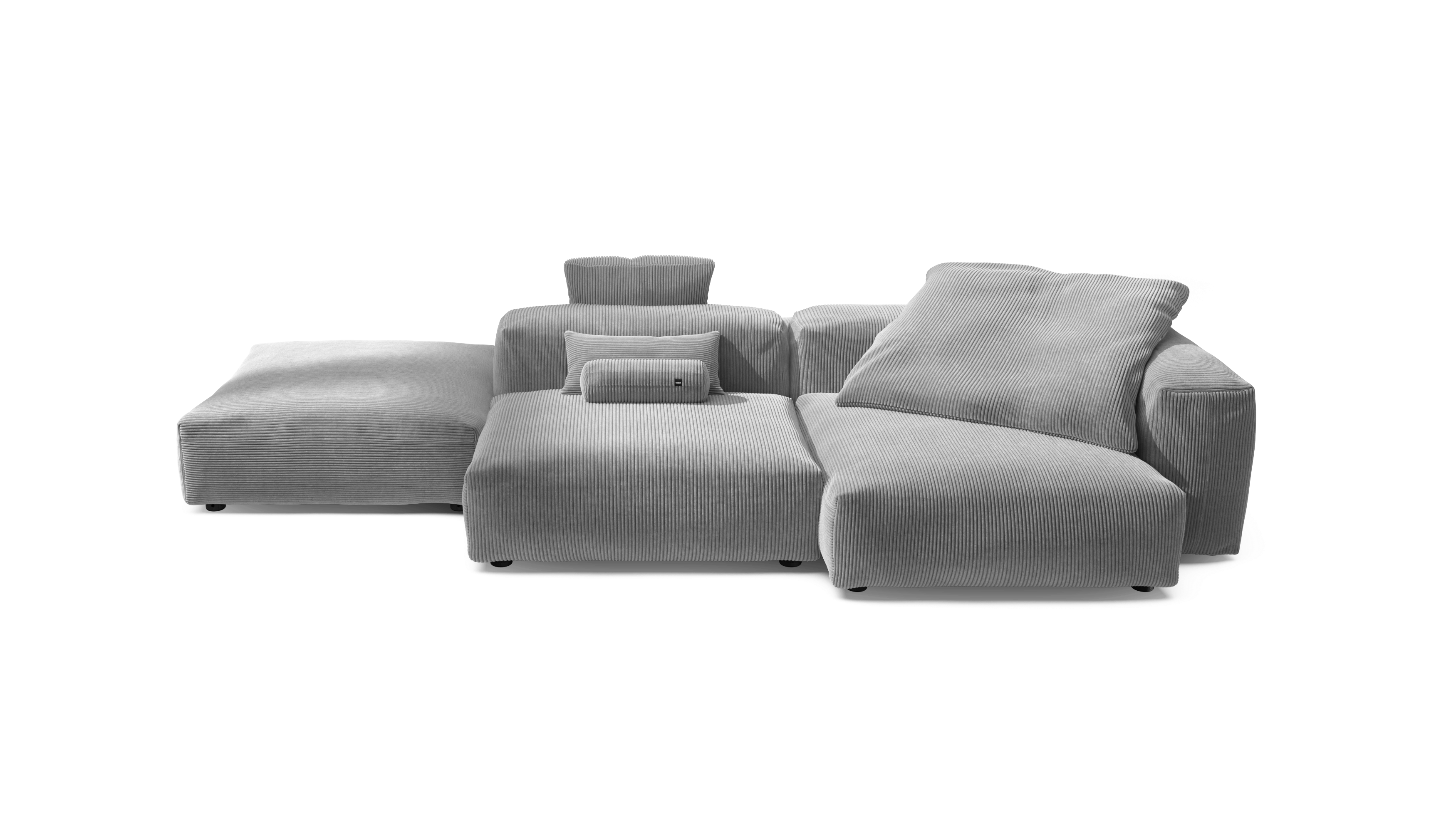 vetsak Sofa Set 09 The Island divano grigio chiaro velluto