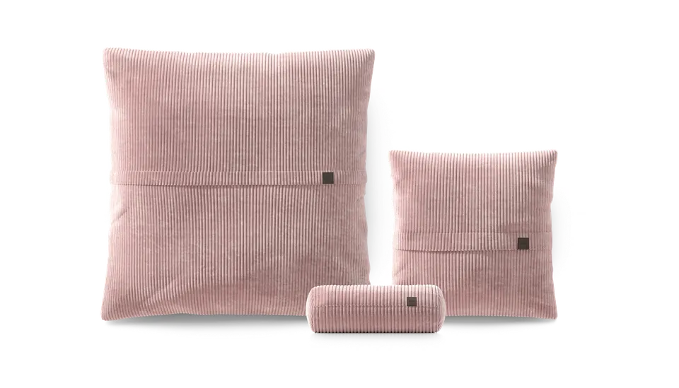 vetsak Pillow Set 2 cuscini blossom in velluto a coste