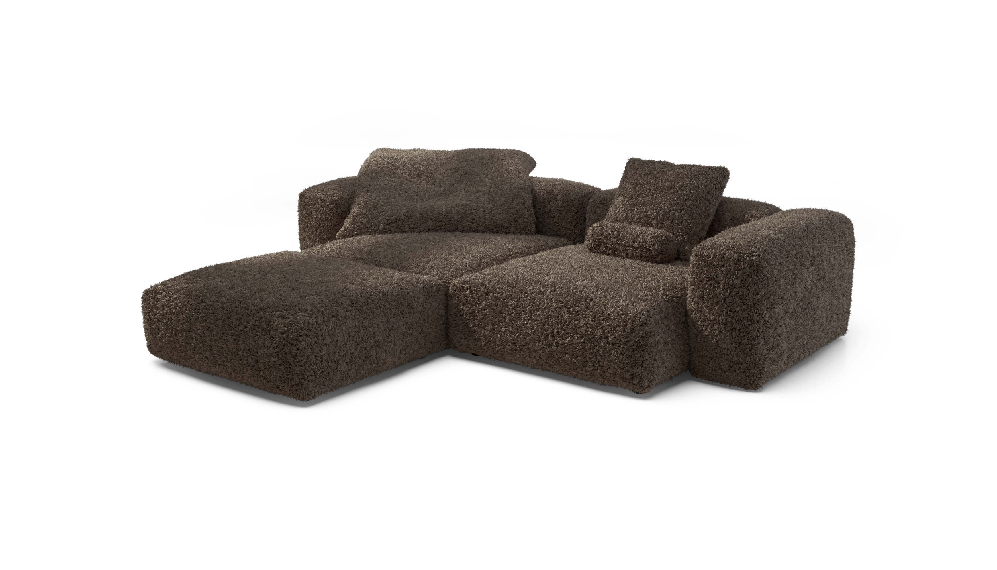 vetsak Sofa Set 03 divano modulare cacao 3,5 posti