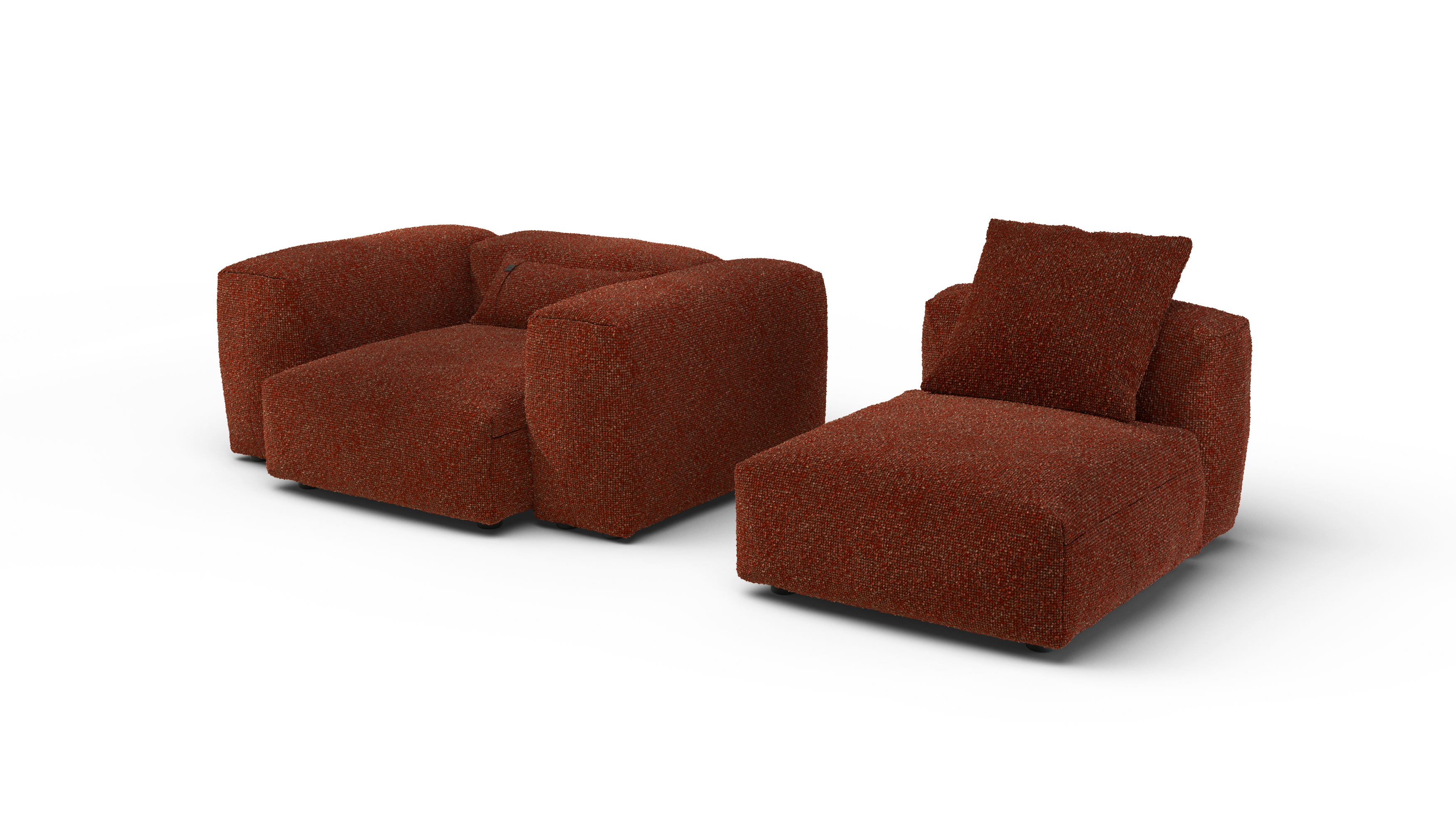 vetsak Sofa Set 02 Medium divano modulare Nub Sienna 230x115