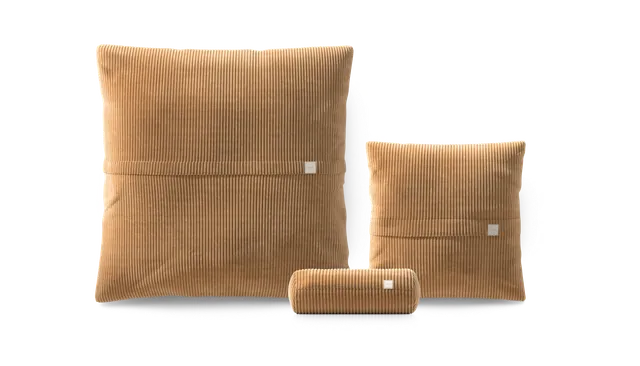 vetsak Pillow Set 2 set 3 cuscini cammello velluto