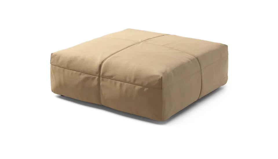 Vetsak Sofa Seat XLarge modulo divano pelle beige 105x105