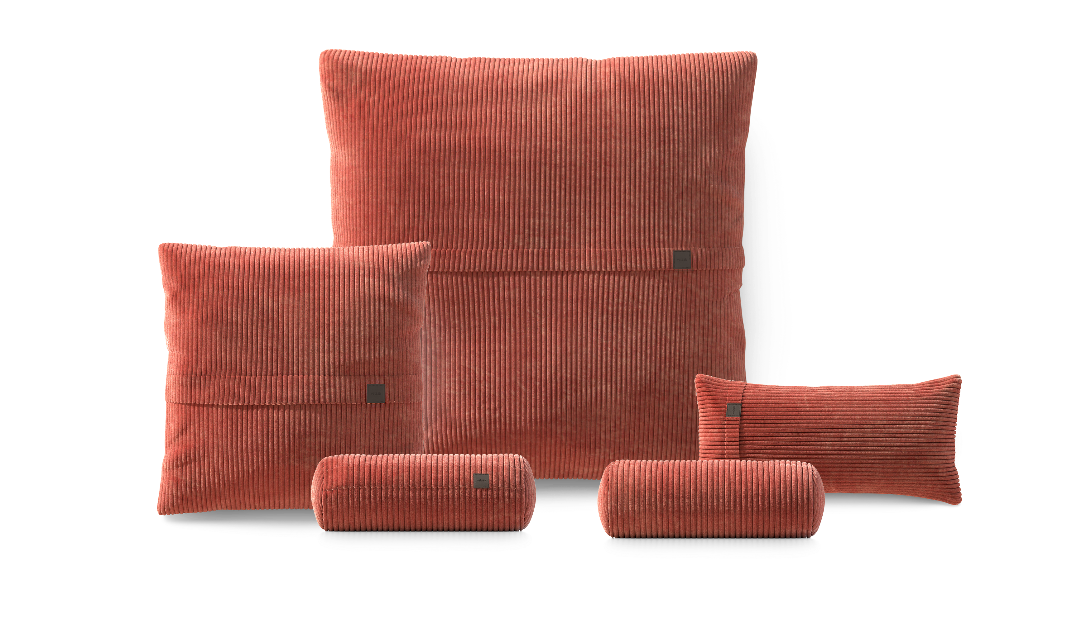 vetsak Pillow Set 4 set cuscini velluto brick