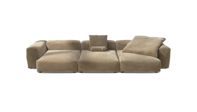 vetsak Sofa Set 05 divano modulare 5 posti sabbia seduta profonda