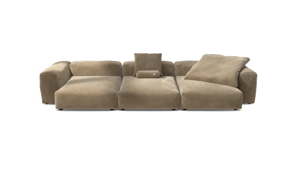 vetsak Sofa Set 05 divano modulare 5 posti sabbia seduta profonda