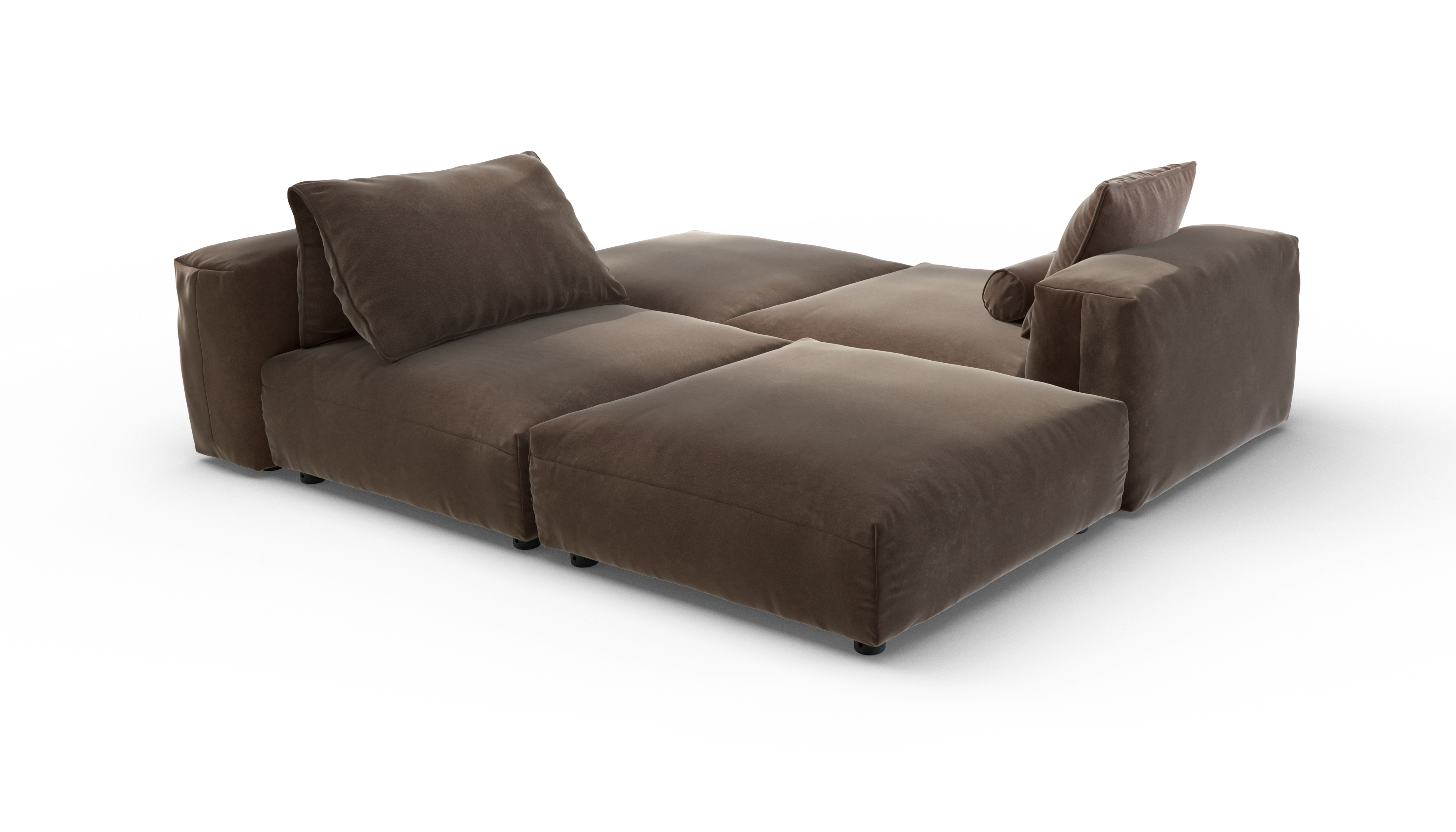 vetsak Sofa Set 08 Daybed divano 6 posti espresso