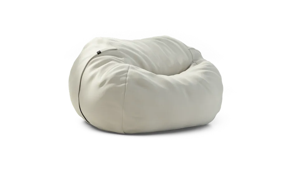 vetsak Cover Beanbag Large fodera pouf piquet crema