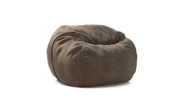 vetsak Cover Beanbag Large fodera in pelle cacao