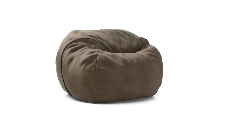 vetsak Cover Beanbag Large fodera in pelle cacao