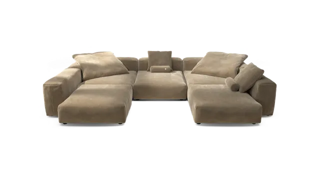 vetsak Sofa Set 06 divano angolare sabbia velluto a coste
