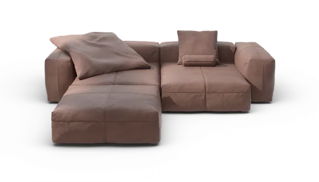vetsak Sofa Set 03 divano modulare pelle stone 272x220