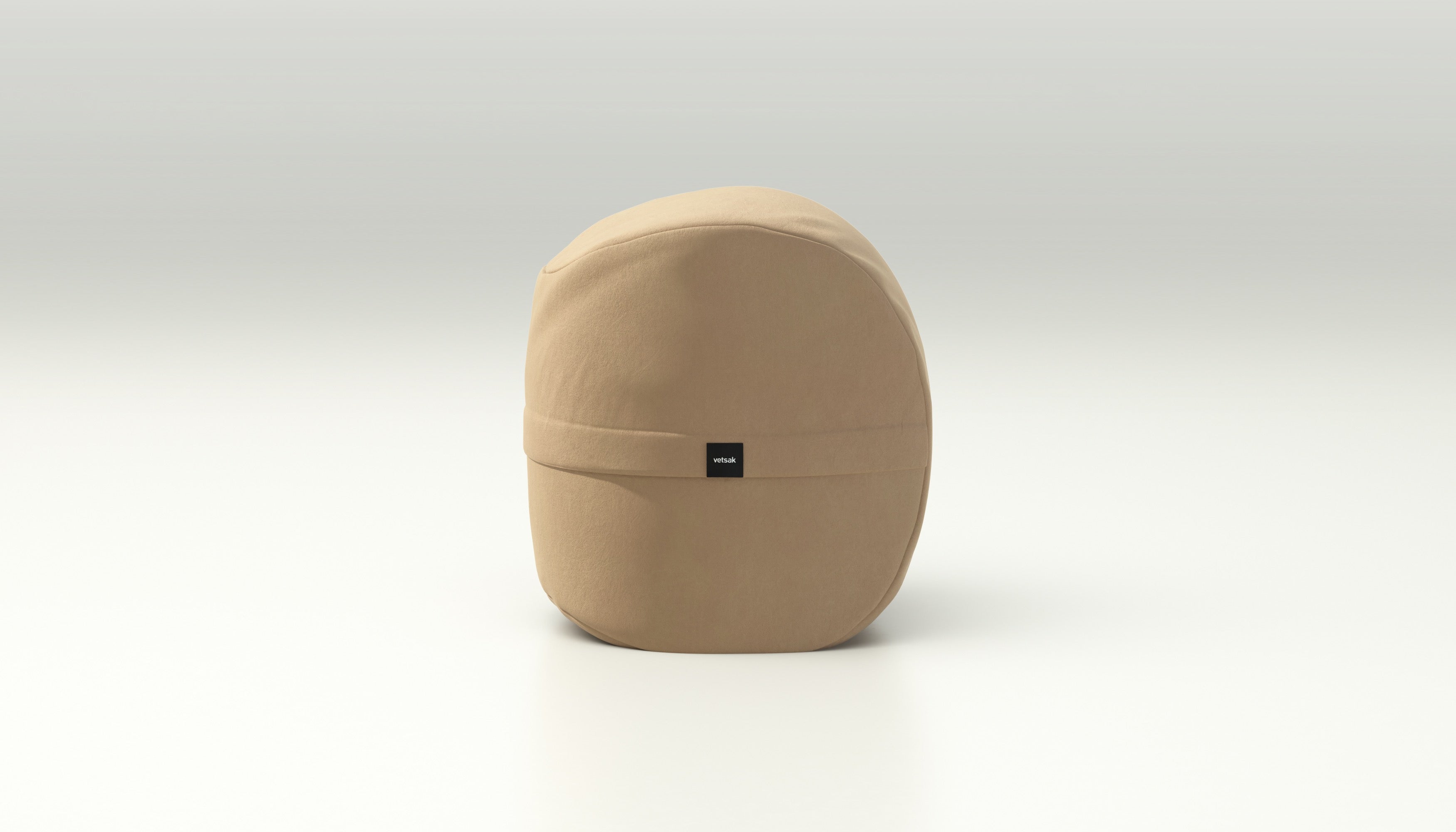 vetsak Footsak pouf poggiapiedi pelle beige