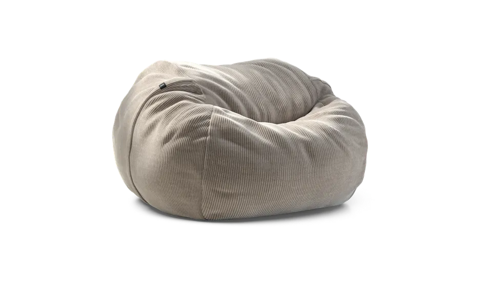 vetsak Beanbag Large pouf velluto platinum