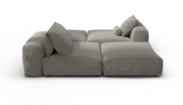 vetsak Set 08 Daybed divano modulare 6 posti platino