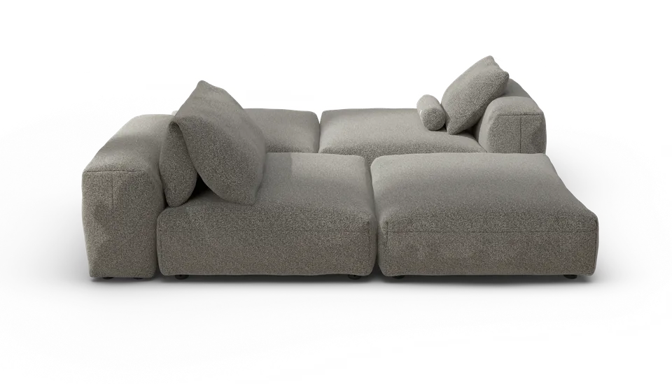 vetsak Set 08 Daybed divano modulare 6 posti platino