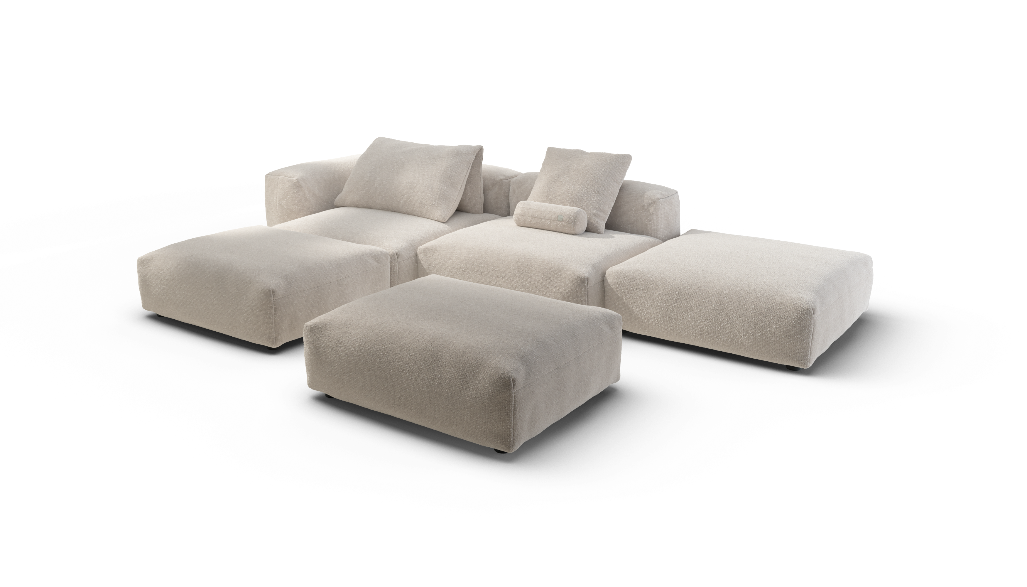 vetsak Sofa Set 09 The Island divano crema 7 posti