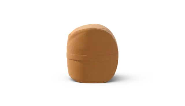 vetsak Footsak Leather pouf in pelle marrone