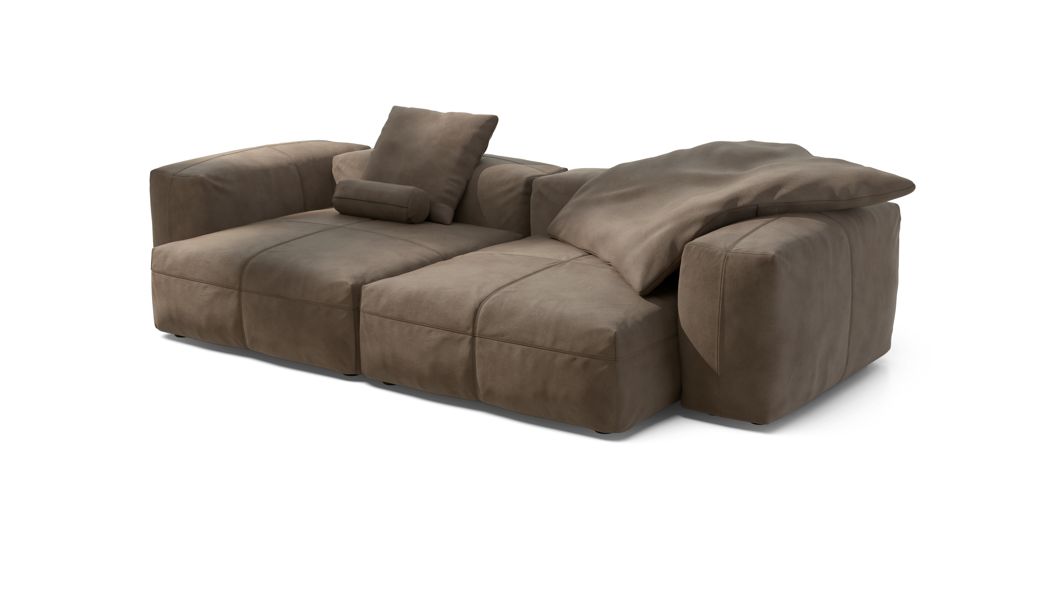 vetsak Sofa Set 02 XLarge divano pelle cacao 272x136 cm