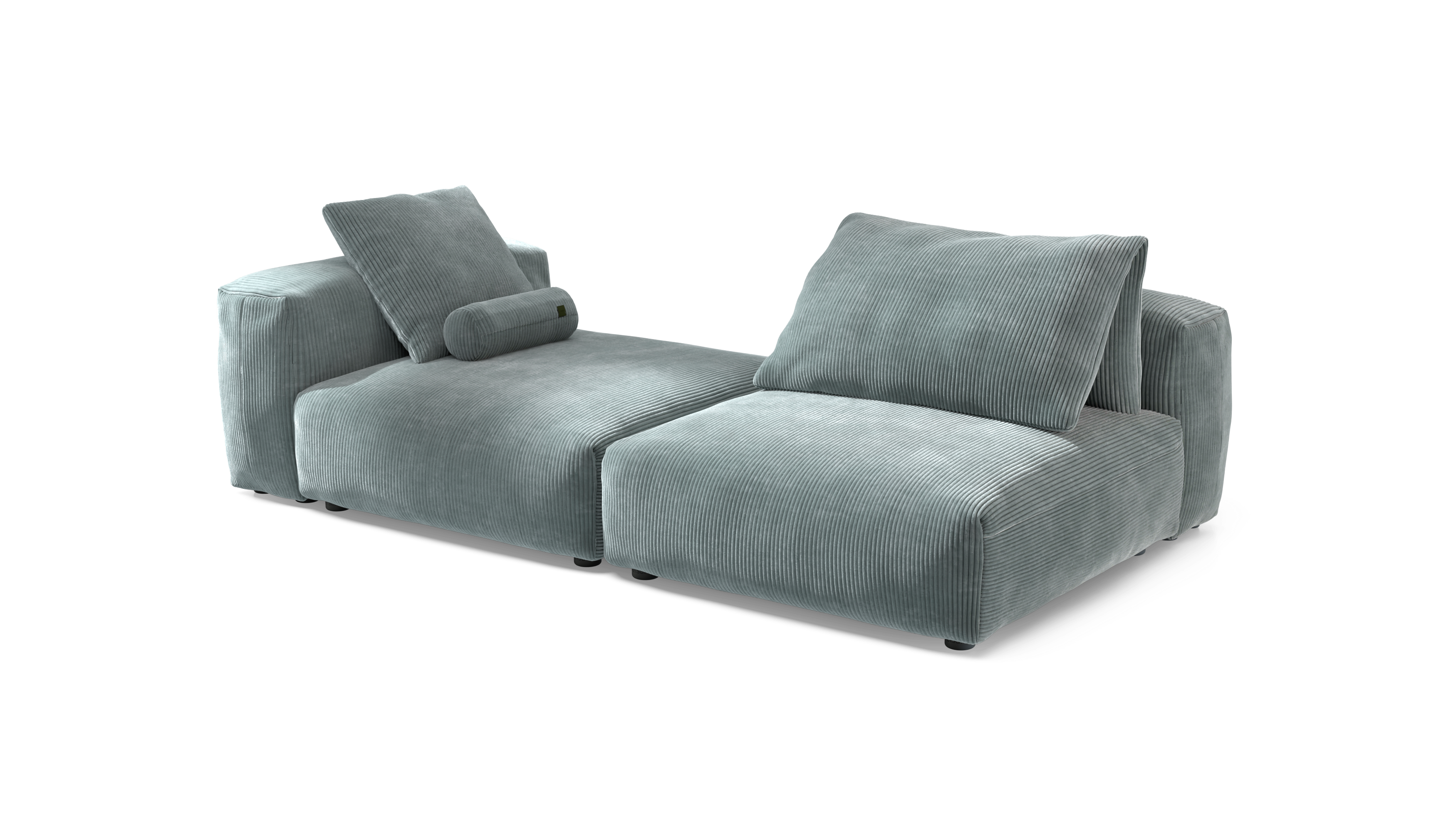 vetsak Sofa Set 01 XLarge divano modulare velluto menta 3,5 posti