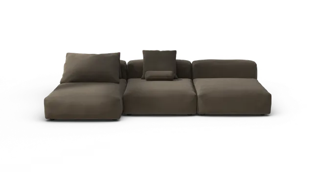 vetsak Sofa Set 04 divano modulare breeze marrone 315x136