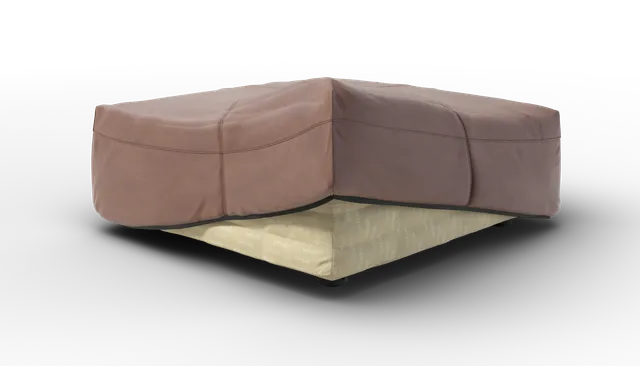 vetsak Cover Sofa Seat Small fodera pelle pietra 105x63cm