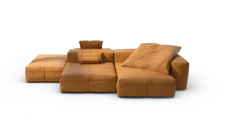 vetsak Sofa Set 09 The Island divano modulare Leather Brown