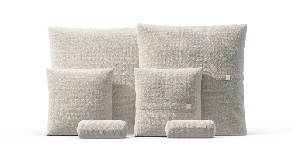 vetsak Pillow Set 3 set cuscini nub crema 6 pezzi