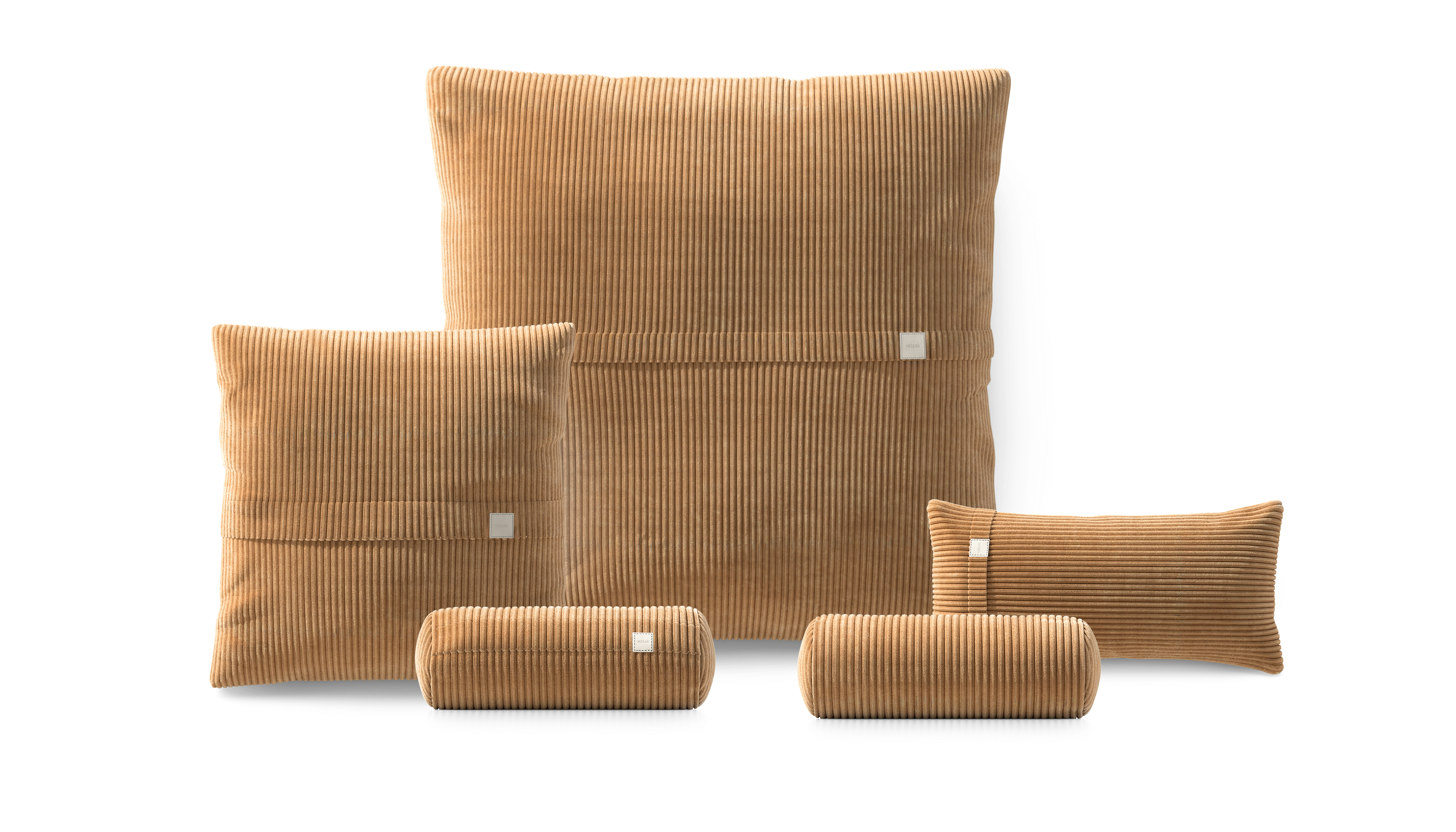 vetsak Pillow Set 4 set cuscini 4 pezzi cammello