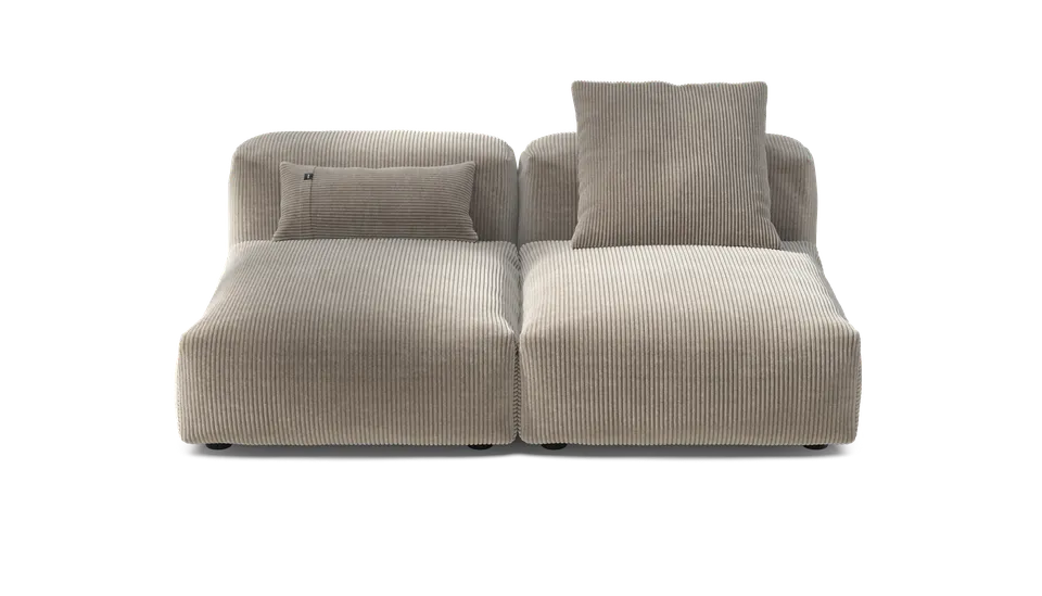 vetsak Sofa Set 01 Medium divano modulare platino 2,5 posti