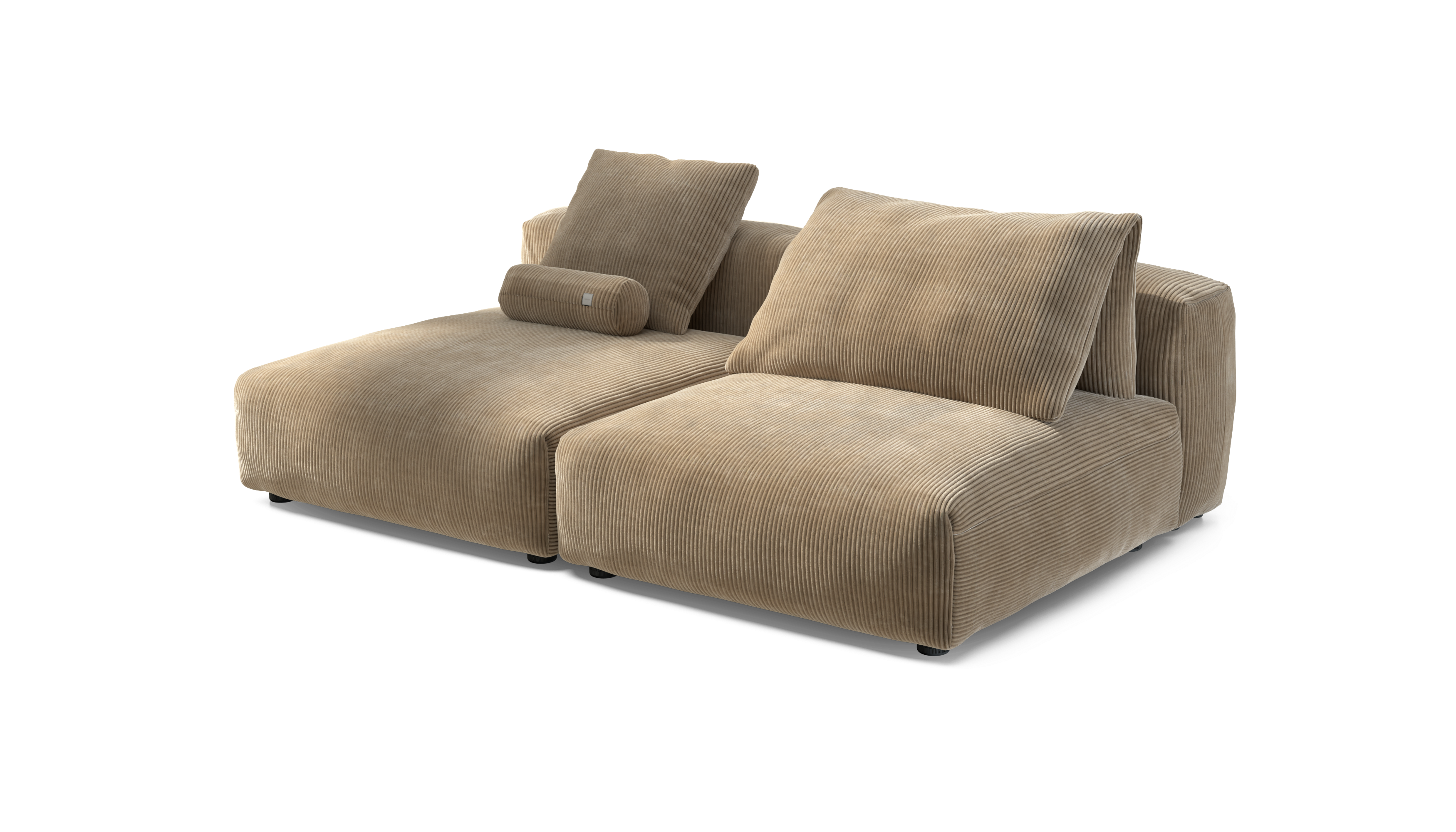 vetsak Sofa Set 01 XL divano sabbia in velluto a coste