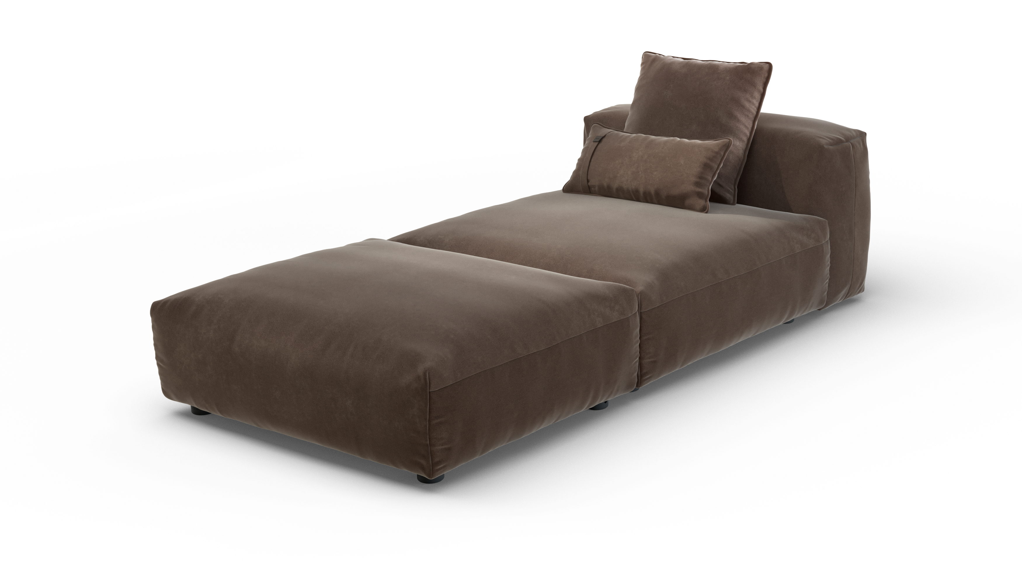 vetsak Set 07 Sun Lounger divano chaise longue espresso