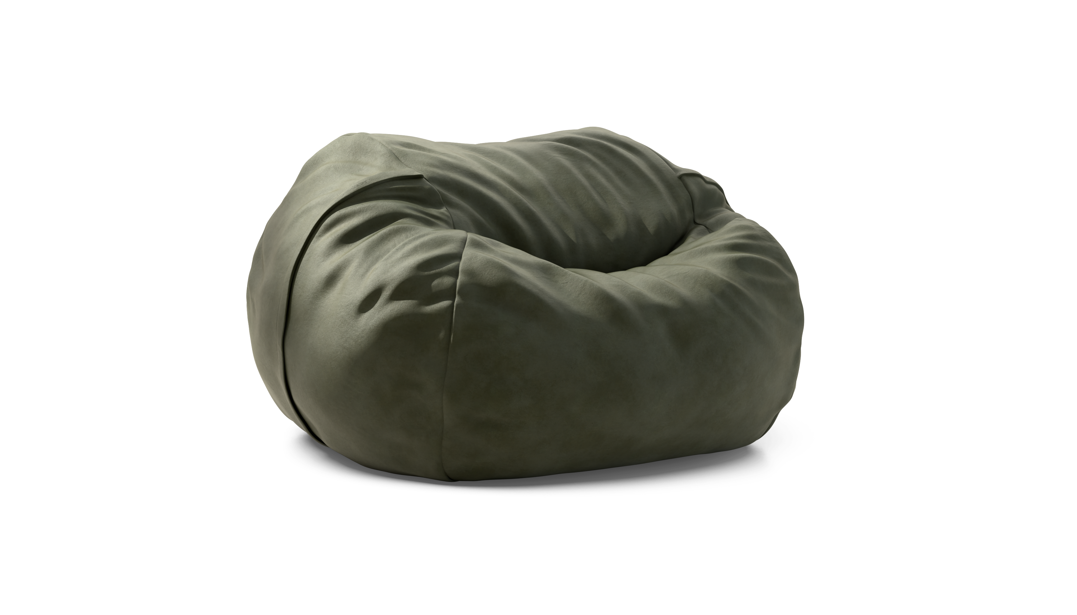 vetsak Pouf Large poltrona sacco pelle oliva