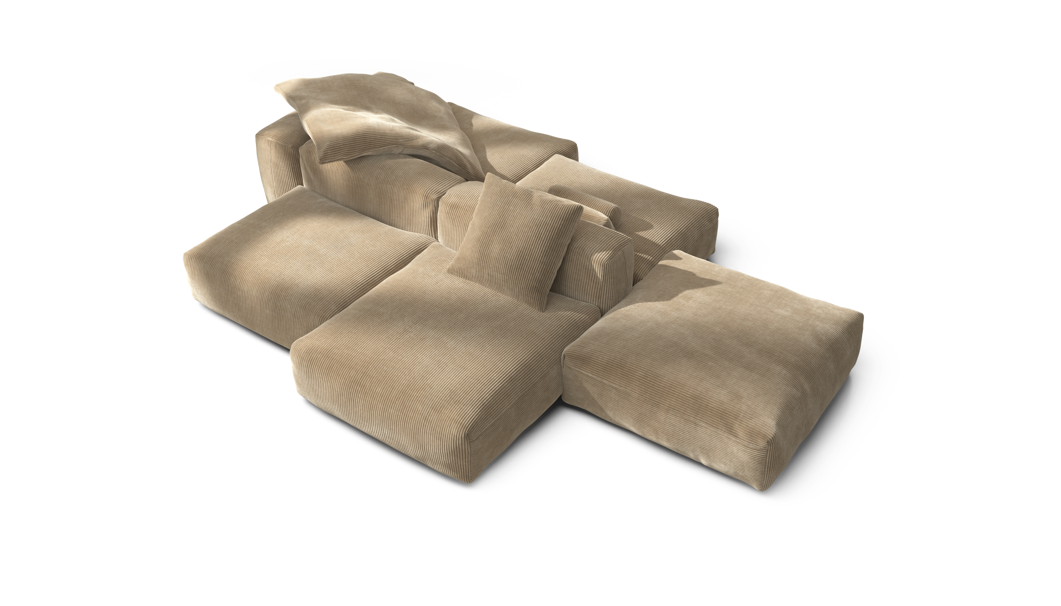 vetsak Sofa Set 09 The Island divano sabbia
