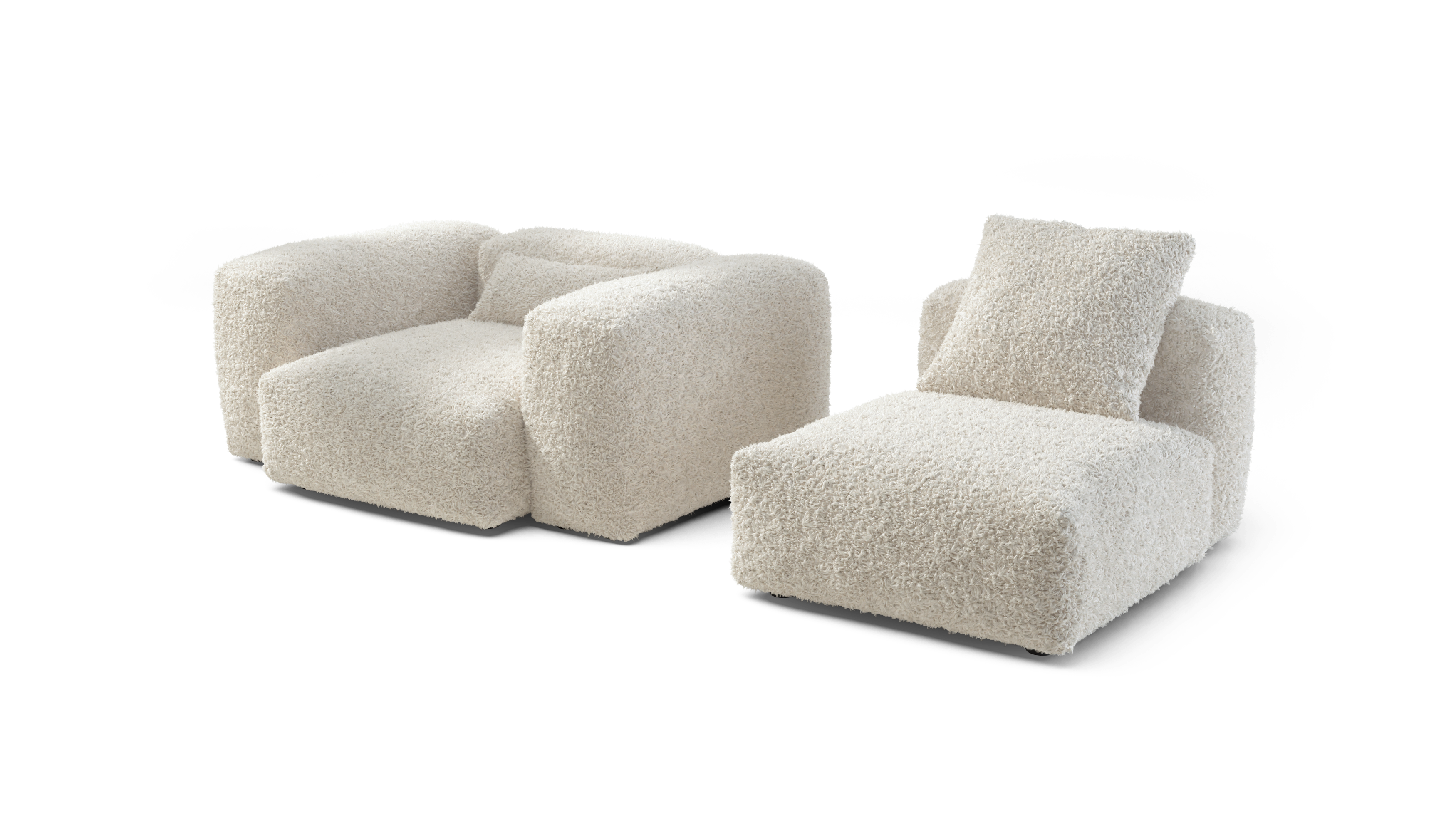 vetsak Sofa Set 02 Medium divano modulare crema Doodle