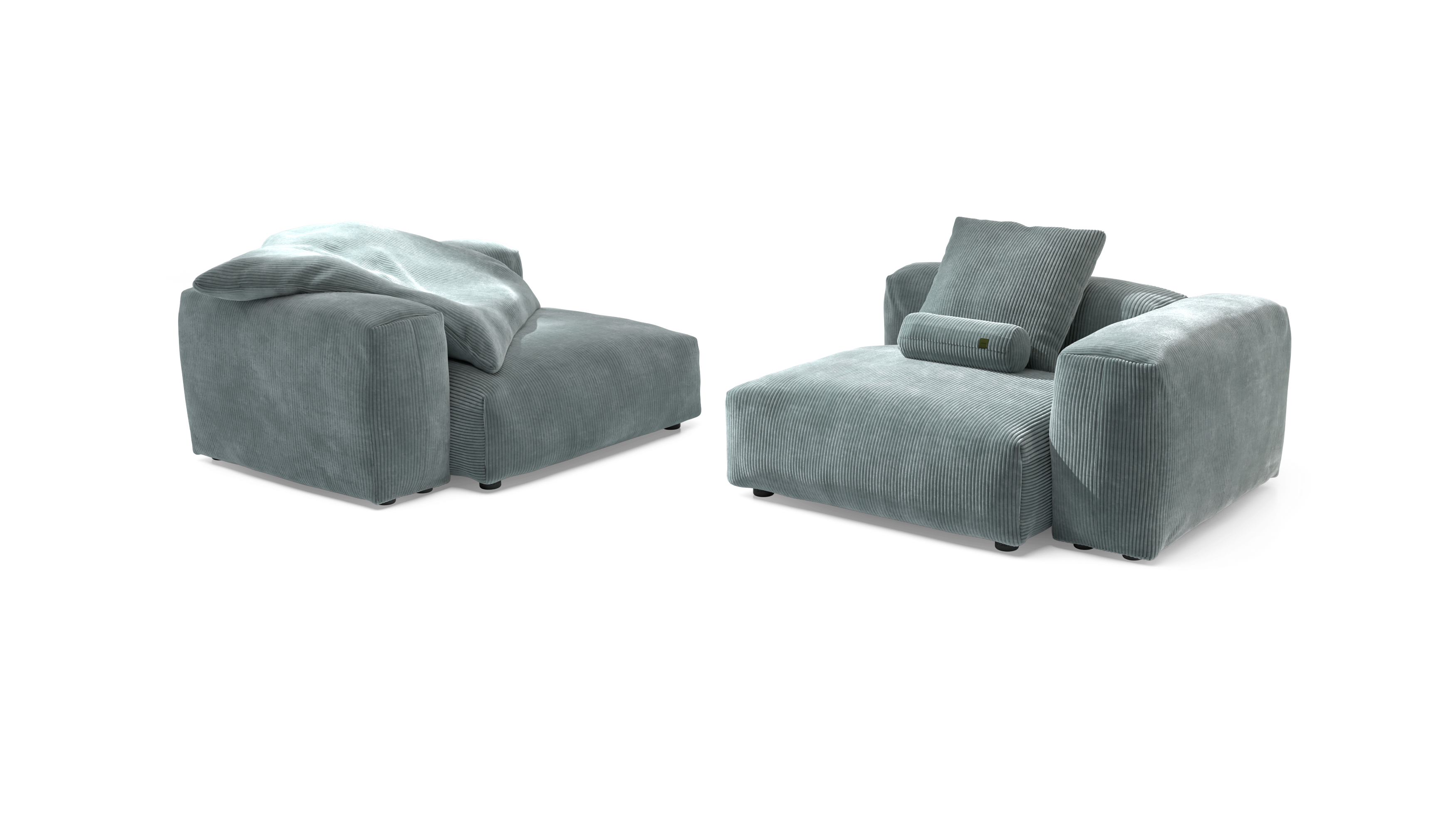 vetsak Sofa Set 02 Large divano Mint 272x115 sfoderabile