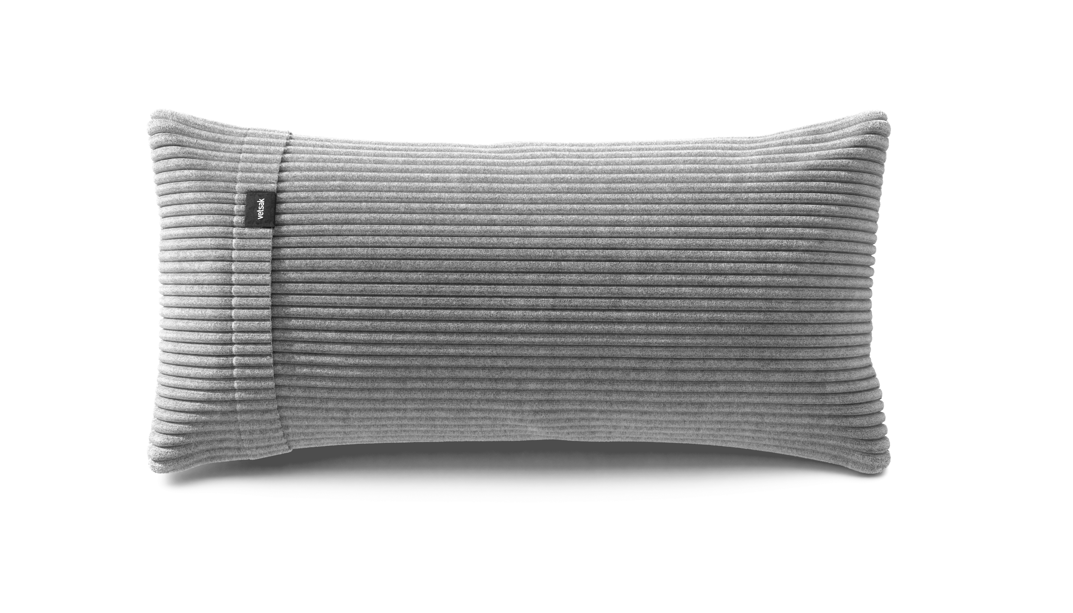 Vetsak Pillow cuscino velluto a coste grigio chiaro