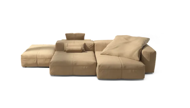 vetsak Sofa Set 09 The Island divano modulare pelle beige