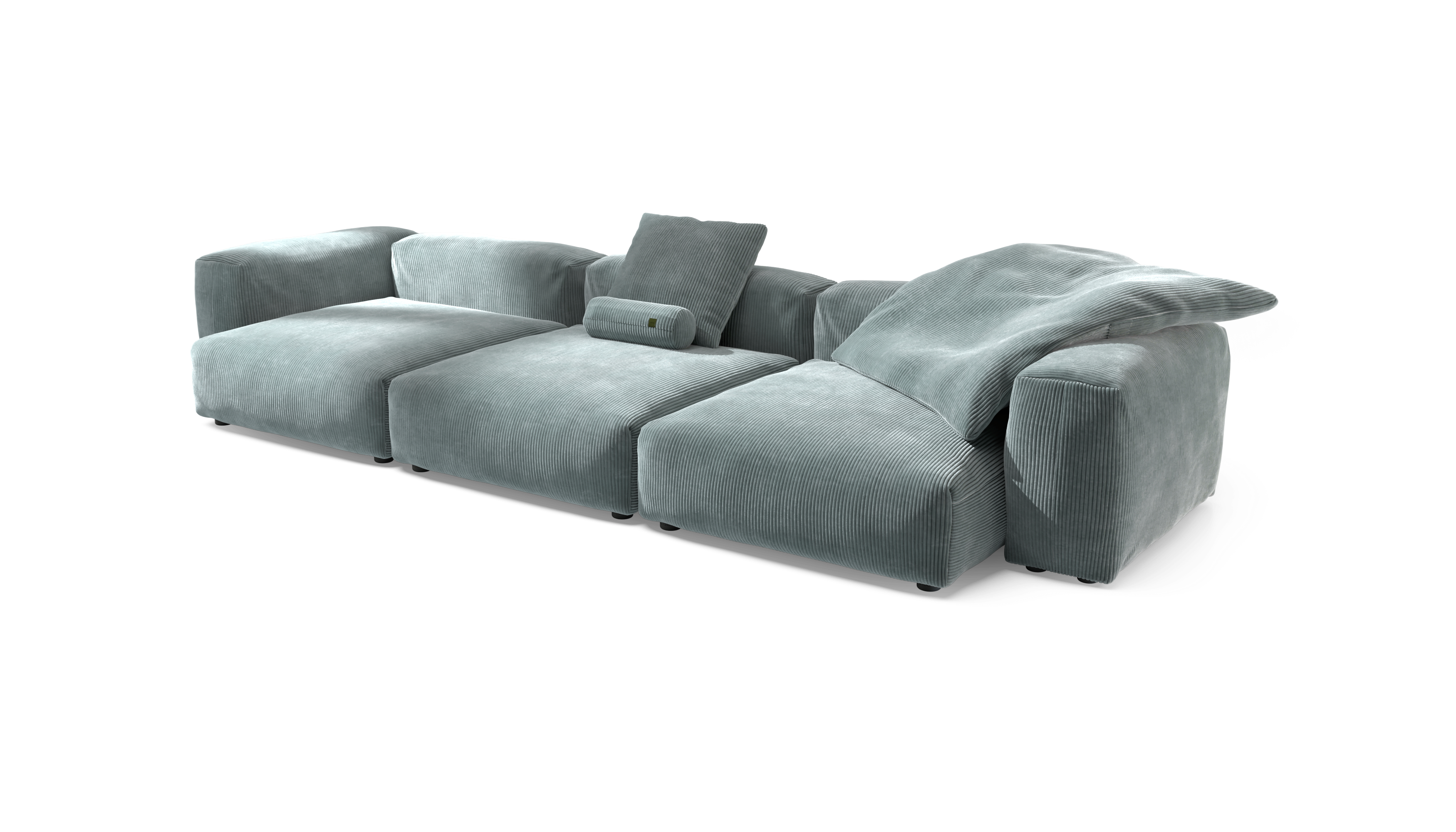 vetsak Sofa Set 05 divano angolare Mint Cord Velour