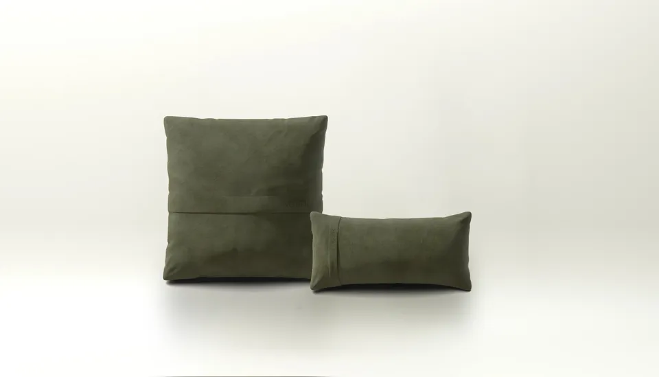 Vetsak Set 1 set cuscini pelle oliva