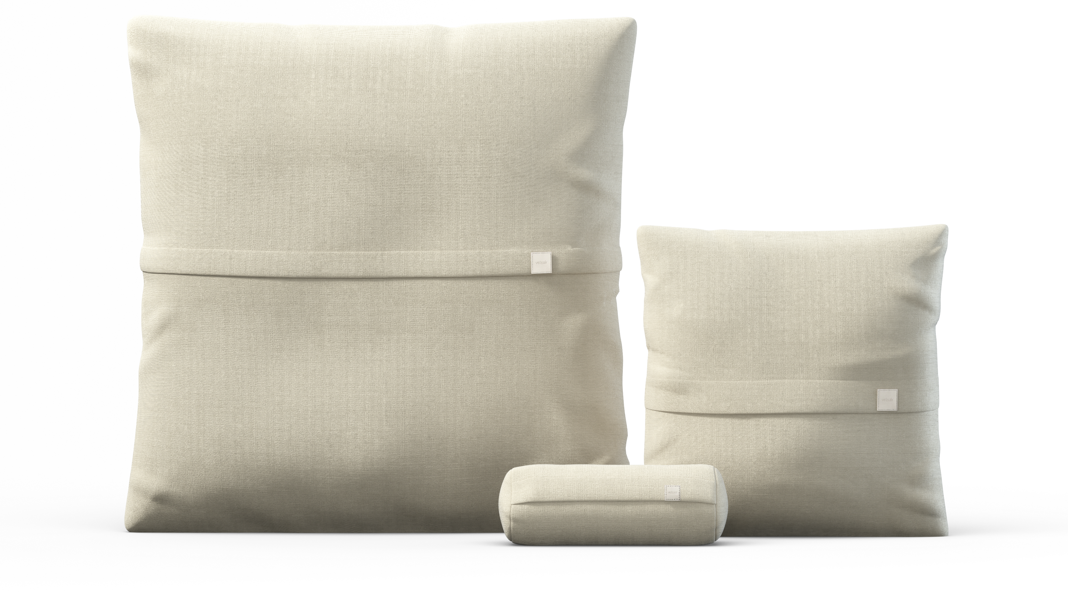 vetsak Pillow Set 2 set 2 cuscini beige in piqué