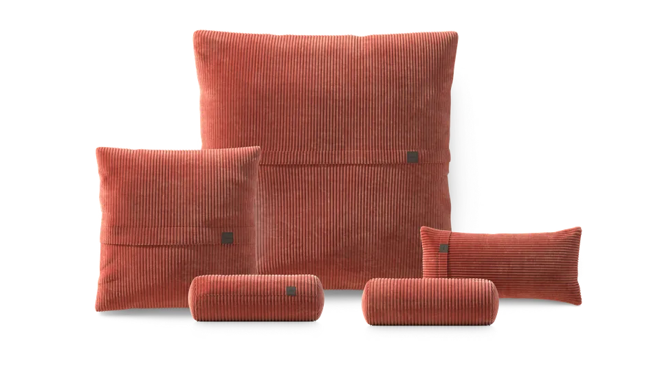 vetsak Pillow Set 4 set cuscini velluto brick