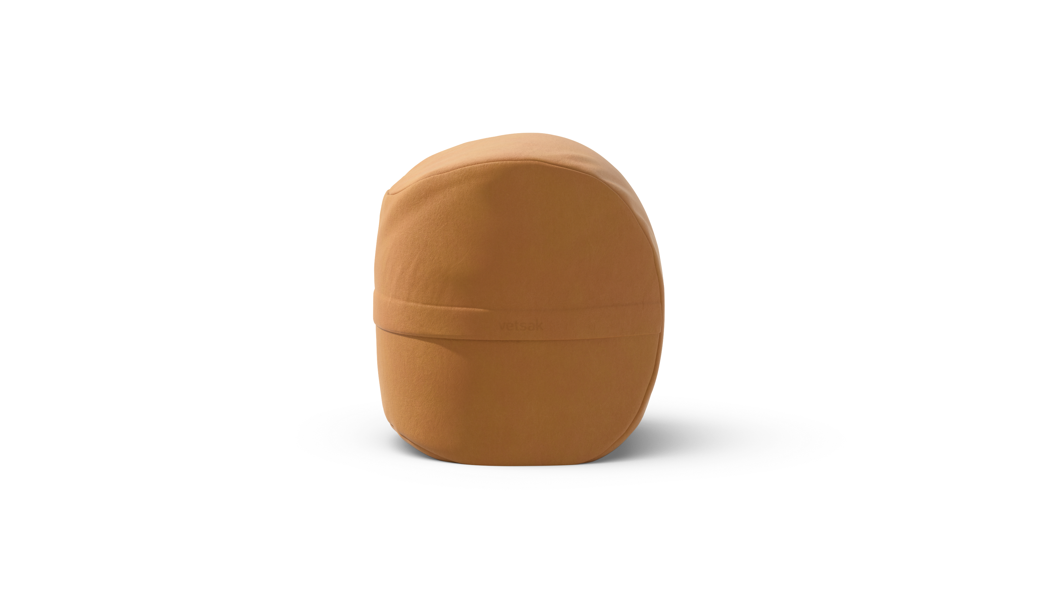 vetsak Footsak Leather pouf in pelle marrone